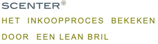 Scenter - Inkoopproces en Lean Scenter - Inkoopproces en Lean